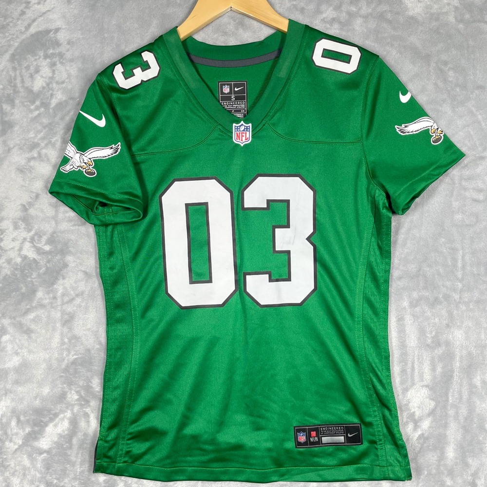 Nike NFL Philadelphia Eagles Custom Jenkins 03 Jersey Kelly Green Womens Small